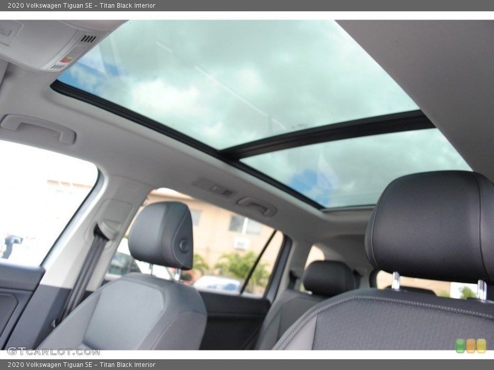 Titan Black Interior Sunroof for the 2020 Volkswagen Tiguan SE #140896894