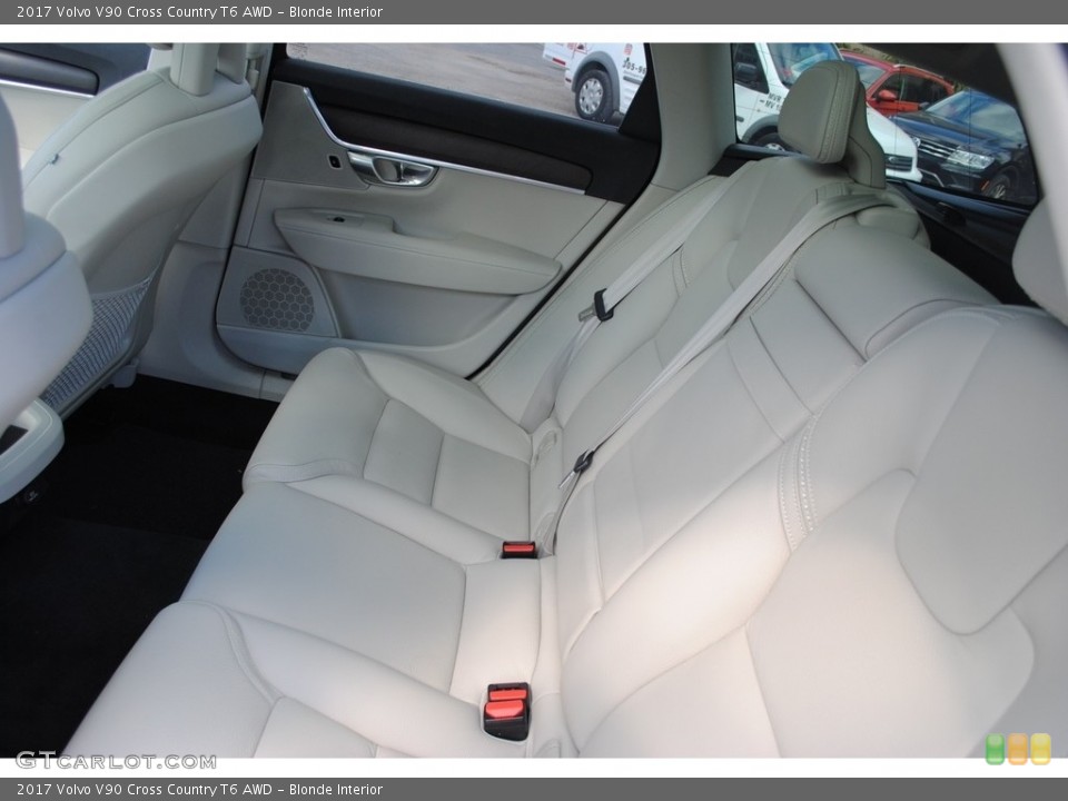 Blonde Interior Rear Seat for the 2017 Volvo V90 Cross Country T6 AWD #140897284
