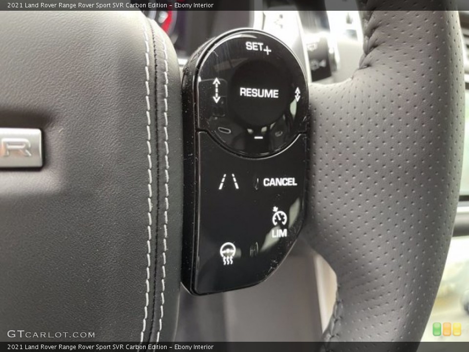 Ebony Interior Steering Wheel for the 2021 Land Rover Range Rover Sport SVR Carbon Edition #140899900