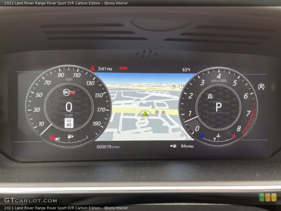 Ebony Interior Gauges for the 2021 Land Rover Range Rover Sport SVR Carbon Edition #140899960