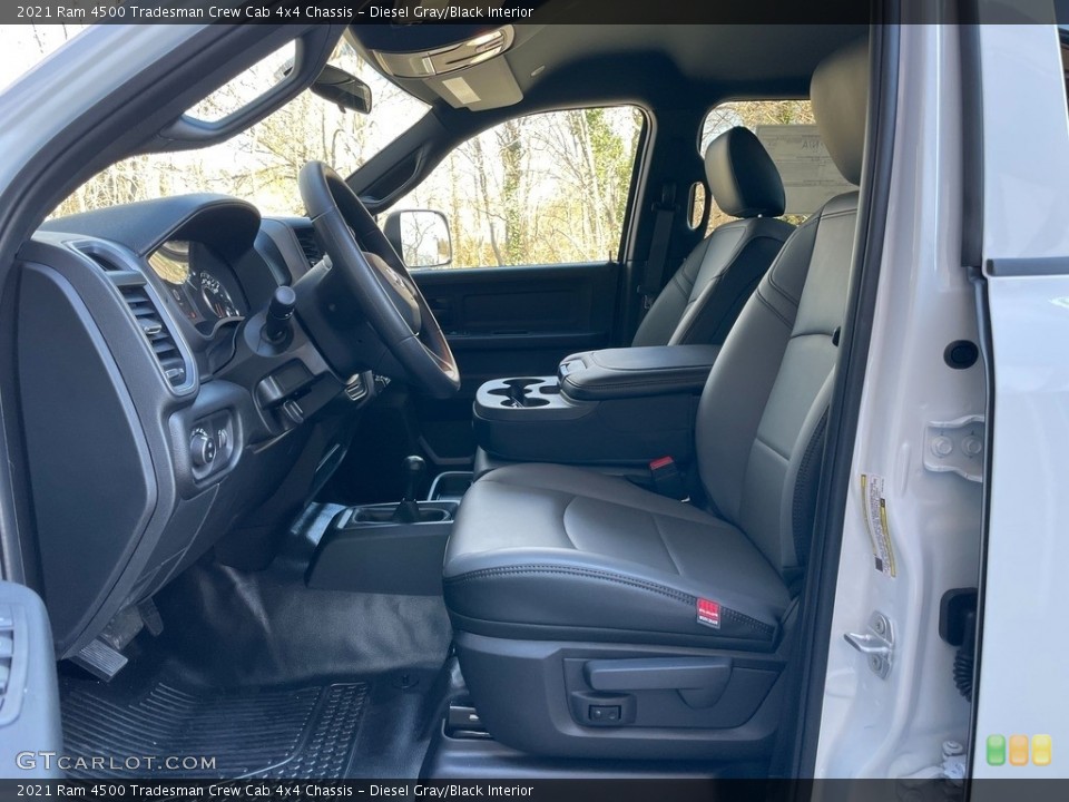 Diesel Gray/Black Interior Front Seat for the 2021 Ram 4500 Tradesman Crew Cab 4x4 Chassis #140900509