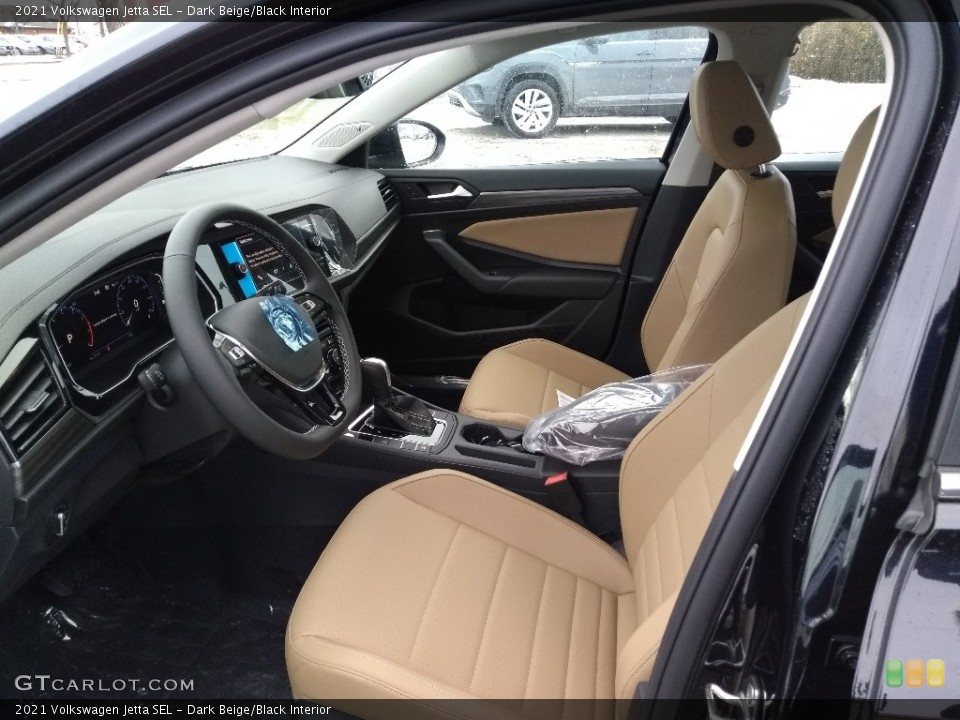 Dark Beige/Black Interior Photo for the 2021 Volkswagen Jetta SEL #140903295