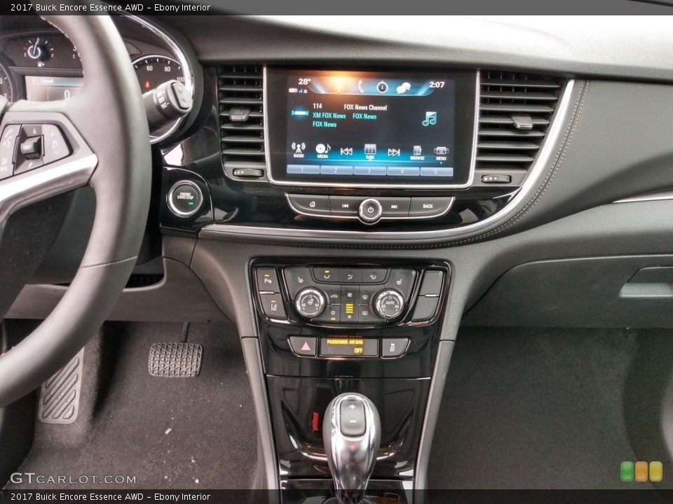 Ebony Interior Controls for the 2017 Buick Encore Essence AWD #140903622