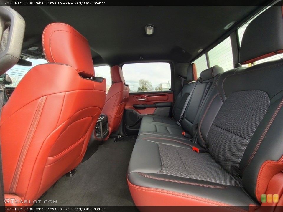Red/Black Interior Rear Seat for the 2021 Ram 1500 Rebel Crew Cab 4x4 #140905002