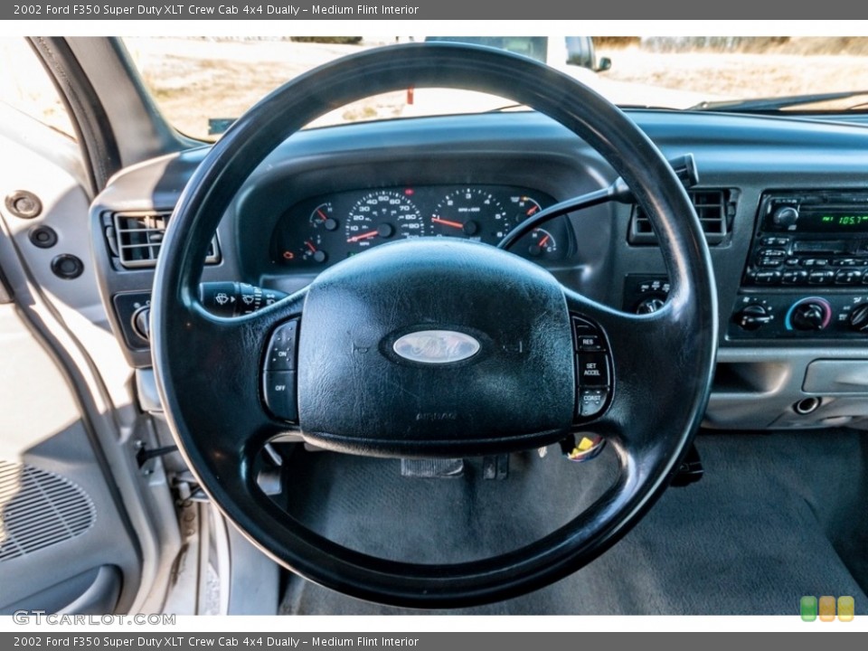 Medium Flint Interior Steering Wheel for the 2002 Ford F350 Super Duty XLT Crew Cab 4x4 Dually #140907161