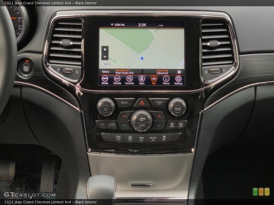 Black Interior Controls for the 2021 Jeep Grand Cherokee Limited 4x4 #140908367