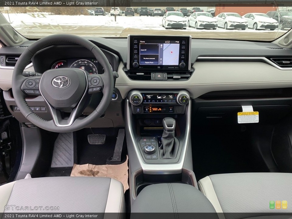 Light Gray Interior Dashboard for the 2021 Toyota RAV4 Limited AWD #140908862