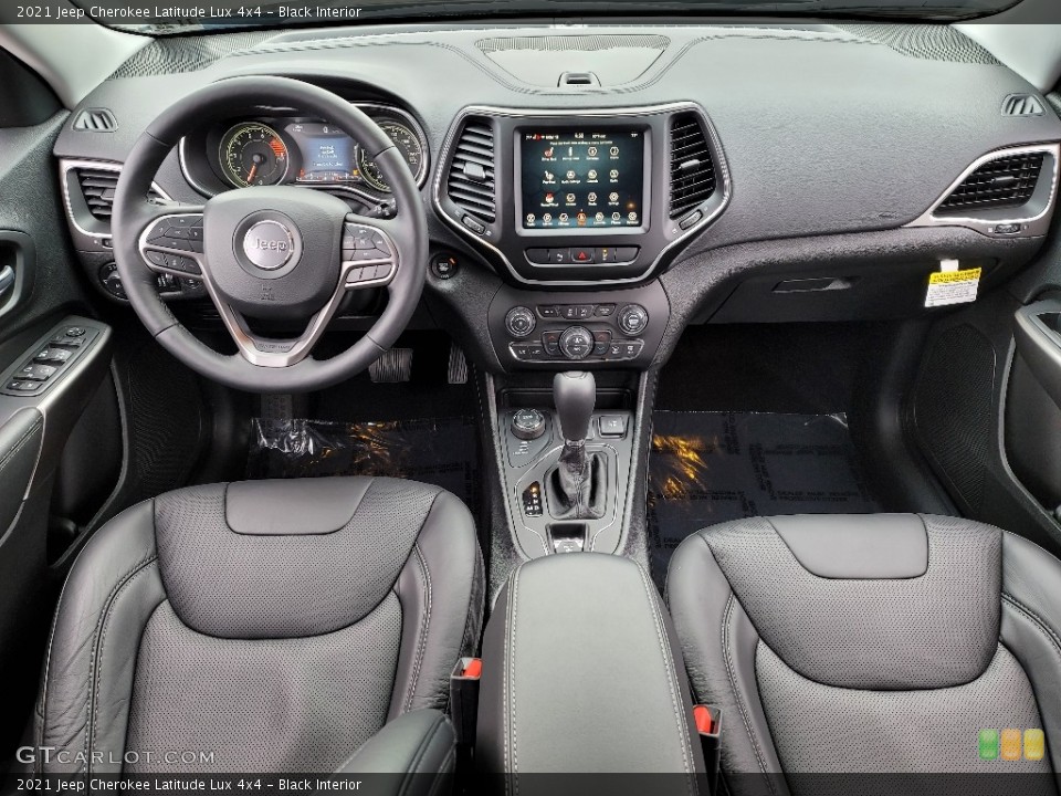 Black Interior Photo for the 2021 Jeep Cherokee Latitude Lux 4x4 #140910572