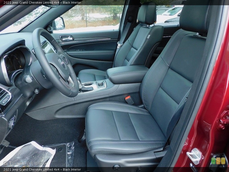 Black Interior Front Seat for the 2021 Jeep Grand Cherokee Limited 4x4 #140911139