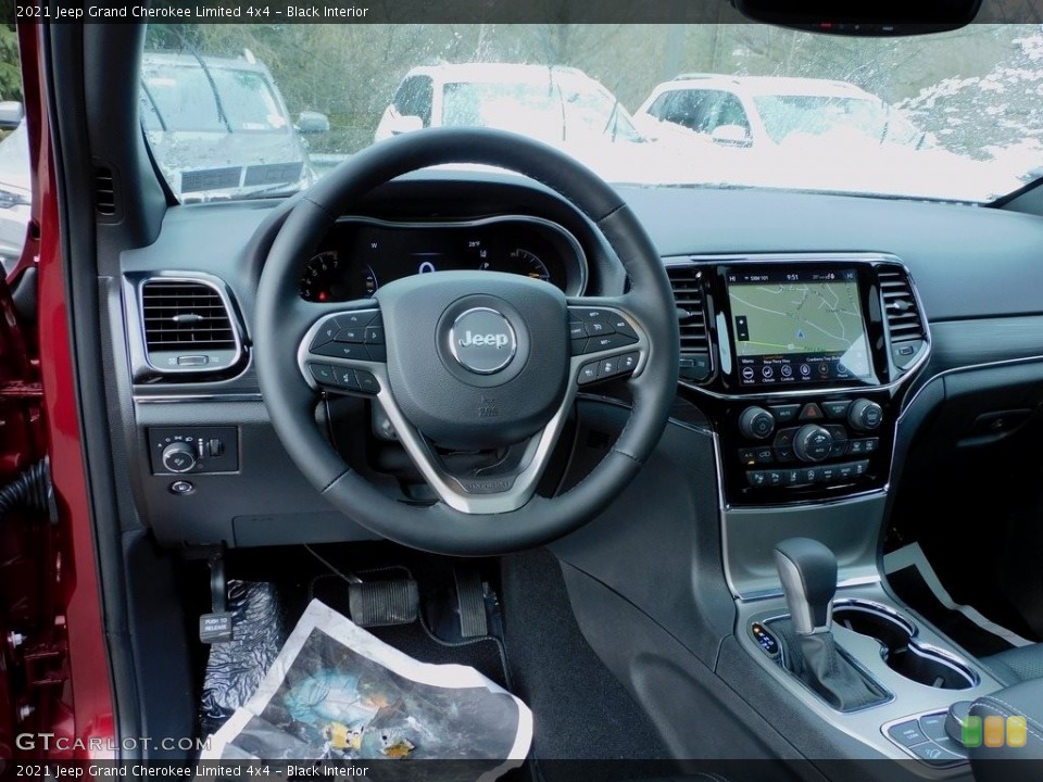 Black Interior Dashboard for the 2021 Jeep Grand Cherokee Limited 4x4 #140911172