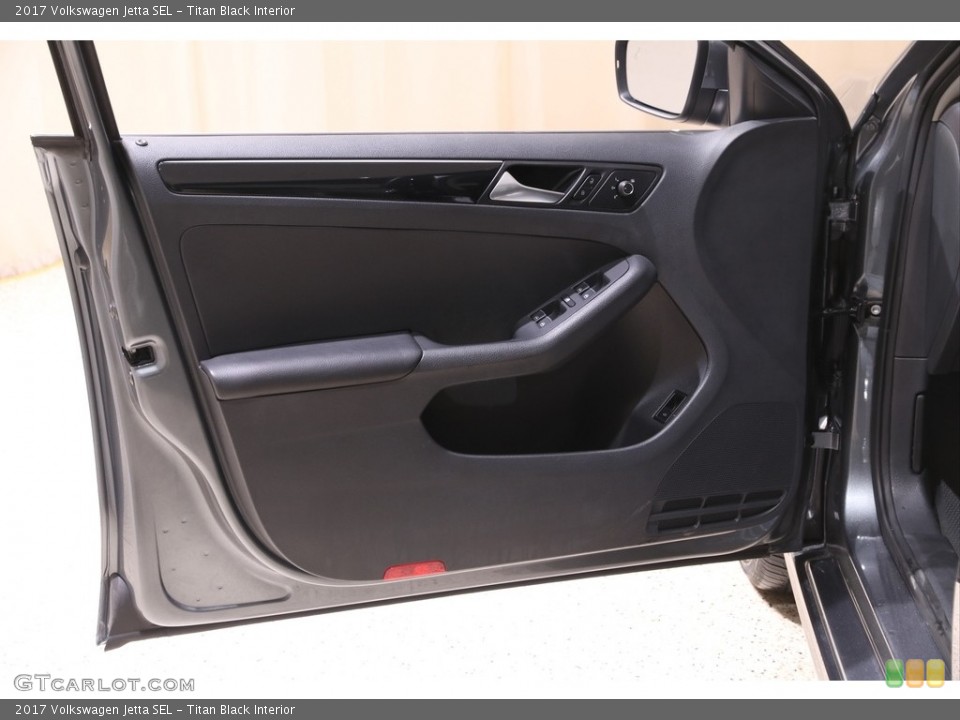 Titan Black Interior Door Panel for the 2017 Volkswagen Jetta SEL #140911205