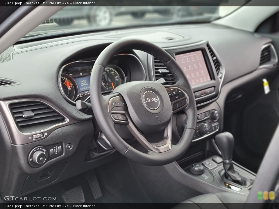 Black Interior Dashboard for the 2021 Jeep Cherokee Latitude Lux 4x4 #140911286