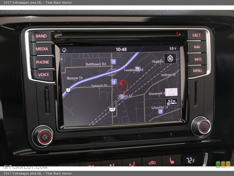 Titan Black Interior Navigation for the 2017 Volkswagen Jetta SEL #140911334
