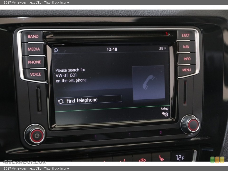 Titan Black Interior Controls for the 2017 Volkswagen Jetta SEL #140911376