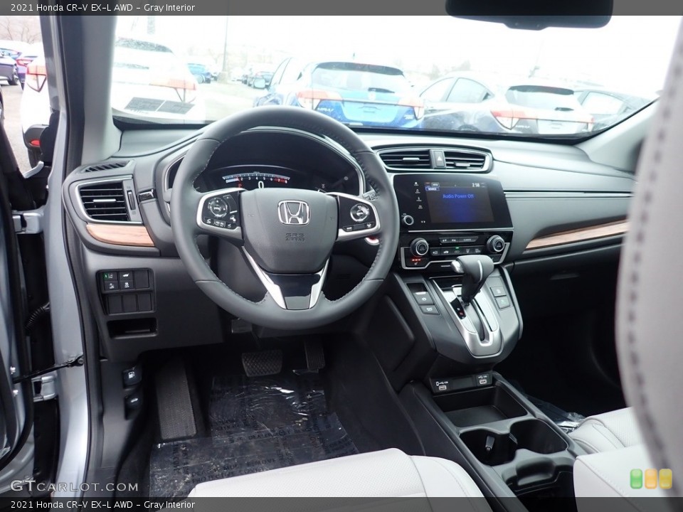 Gray Interior Dashboard for the 2021 Honda CR-V EX-L AWD #140911913