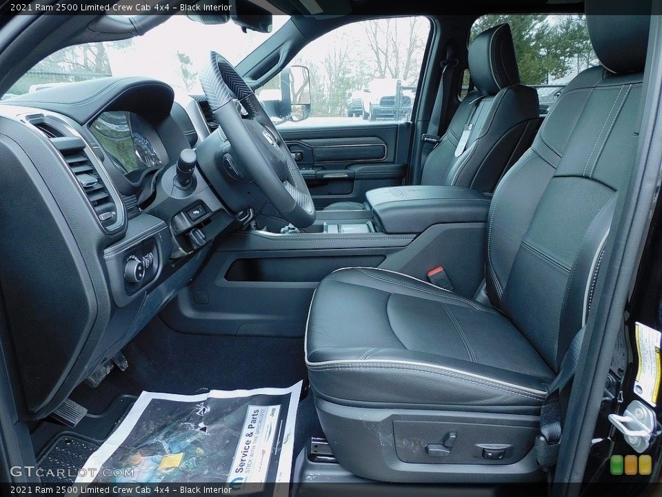Black Interior Photo for the 2021 Ram 2500 Limited Crew Cab 4x4 #140912522
