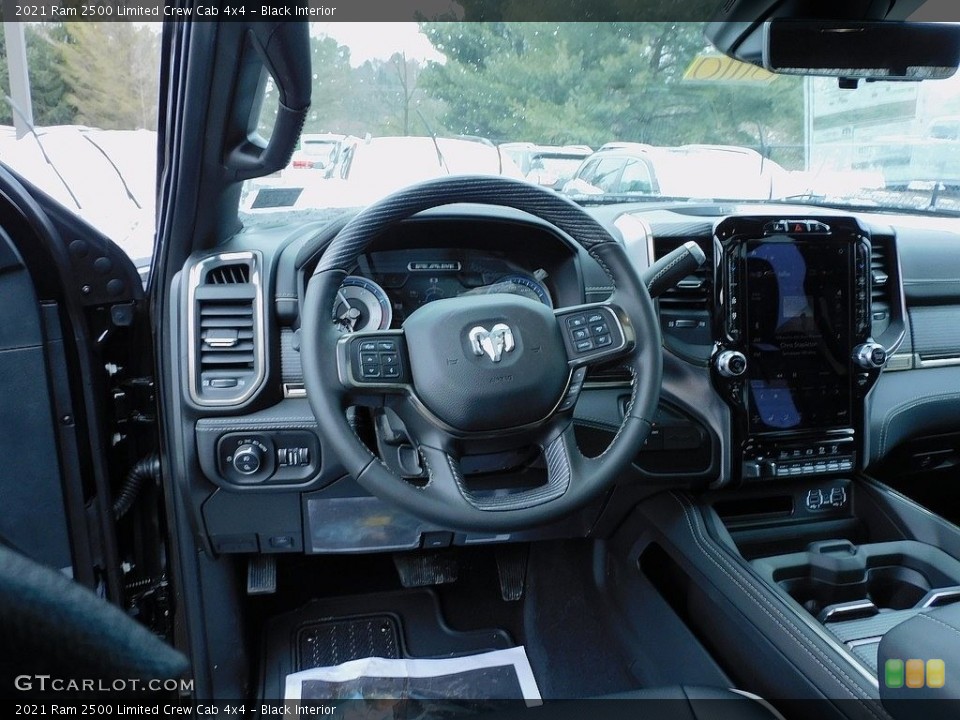 Black Interior Dashboard for the 2021 Ram 2500 Limited Crew Cab 4x4 #140912567