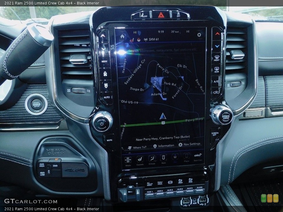 Black Interior Controls for the 2021 Ram 2500 Limited Crew Cab 4x4 #140912630