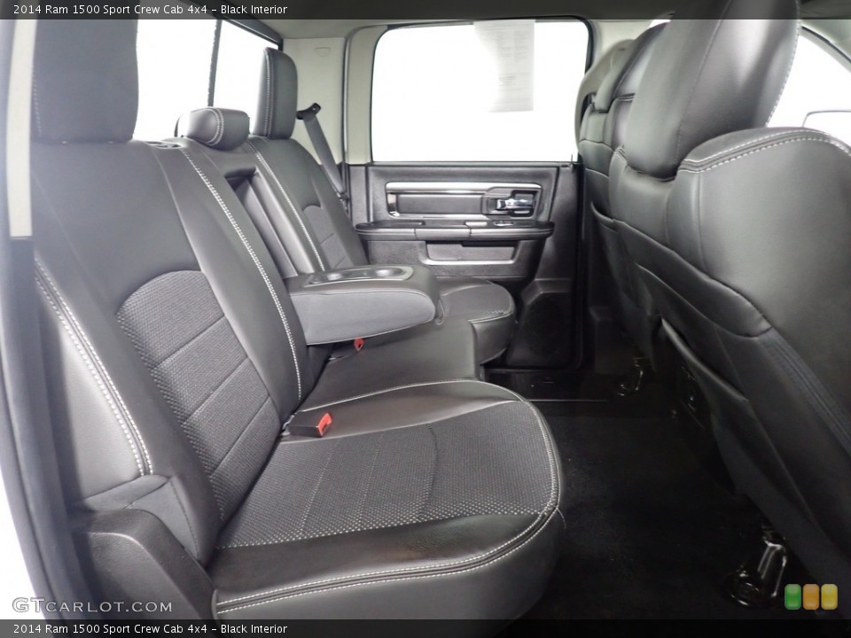 Black Interior Rear Seat for the 2014 Ram 1500 Sport Crew Cab 4x4 #140914538