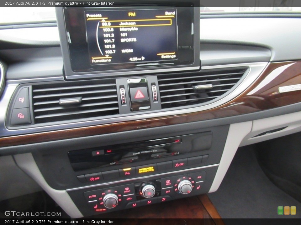 Flint Gray Interior Controls for the 2017 Audi A6 2.0 TFSI Premium quattro #140915540