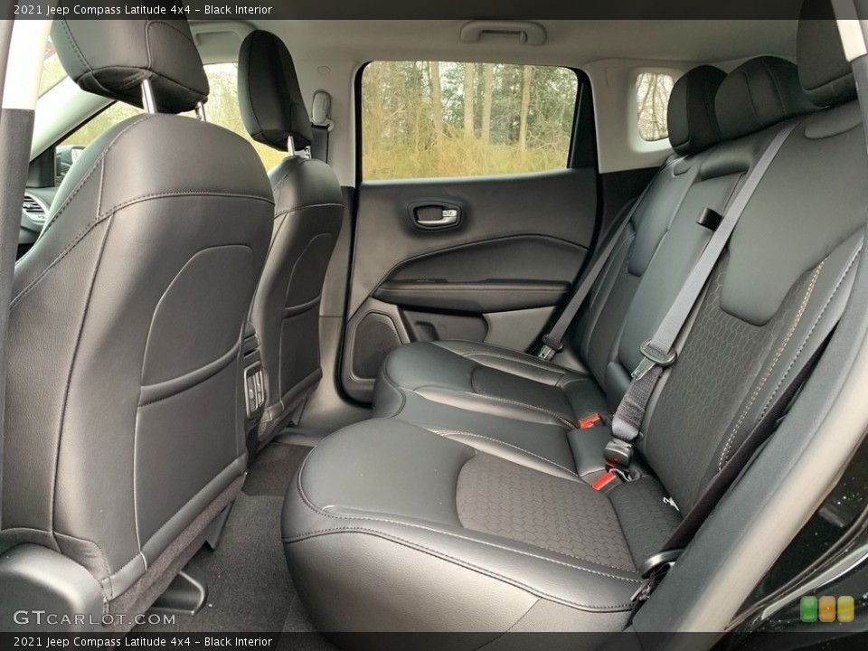 Black Interior Rear Seat for the 2021 Jeep Compass Latitude 4x4 #140916275