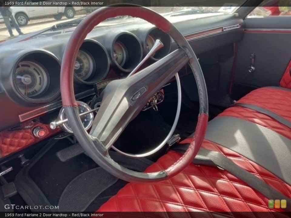 Red/Black Interior Photo for the 1969 Ford Fairlane 2 Door Hardtop #140918015