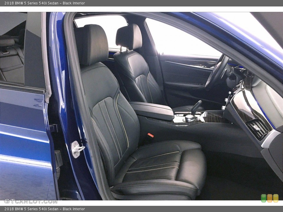 Black Interior Front Seat for the 2018 BMW 5 Series 540i Sedan #140921365