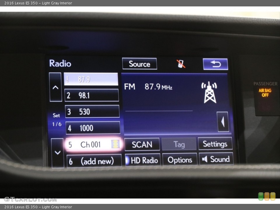 Light Gray Interior Audio System for the 2016 Lexus ES 350 #140921520