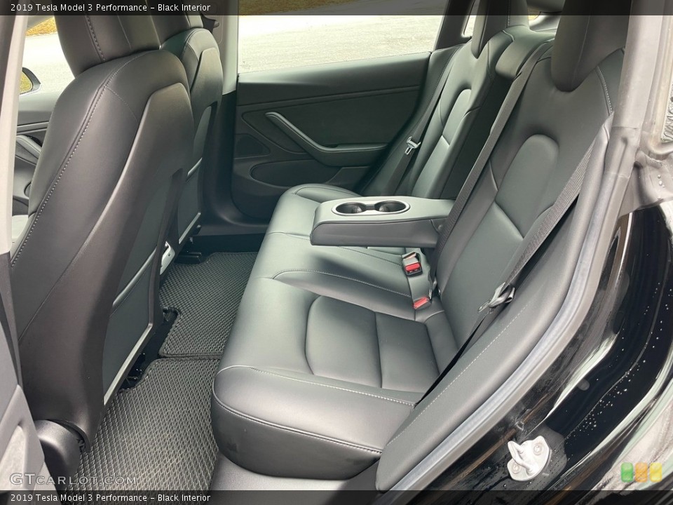 Black Interior Rear Seat for the 2019 Tesla Model 3 Performance #140921614
