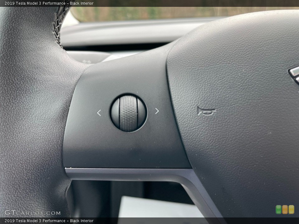 Black Interior Steering Wheel for the 2019 Tesla Model 3 Performance #140921791