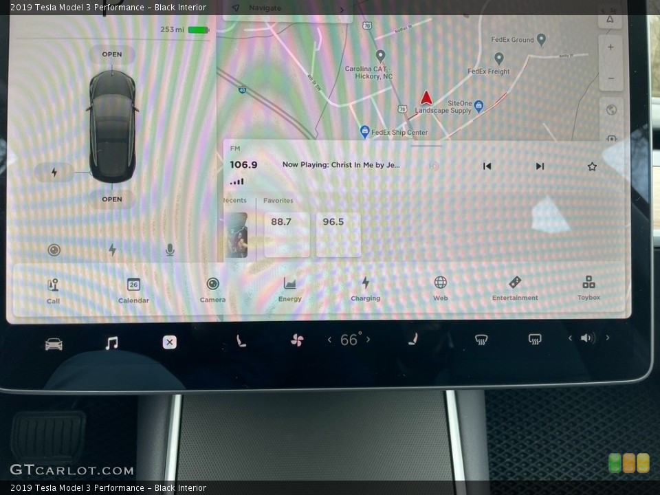 Black Interior Navigation for the 2019 Tesla Model 3 Performance #140921896