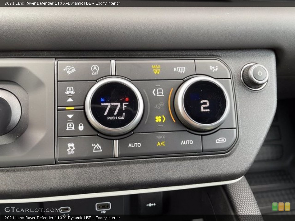 Ebony Interior Controls for the 2021 Land Rover Defender 110 X-Dynamic HSE #140922436