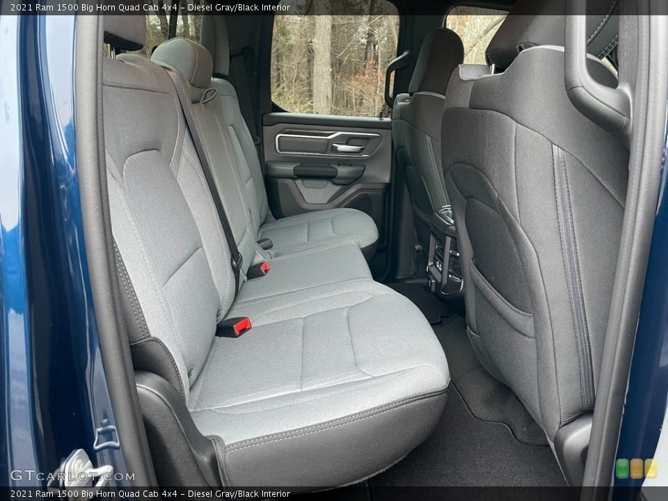 Diesel Gray/Black Interior Rear Seat for the 2021 Ram 1500 Big Horn Quad Cab 4x4 #140925641