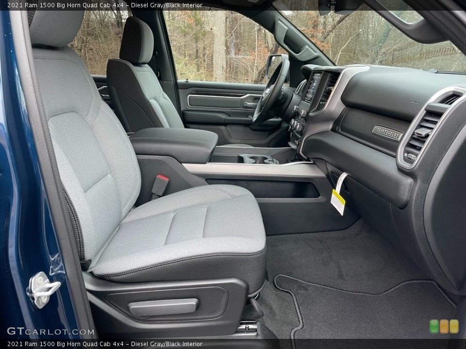 Diesel Gray/Black Interior Front Seat for the 2021 Ram 1500 Big Horn Quad Cab 4x4 #140925665