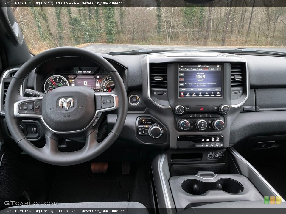 Diesel Gray/Black Interior Dashboard for the 2021 Ram 1500 Big Horn Quad Cab 4x4 #140925689