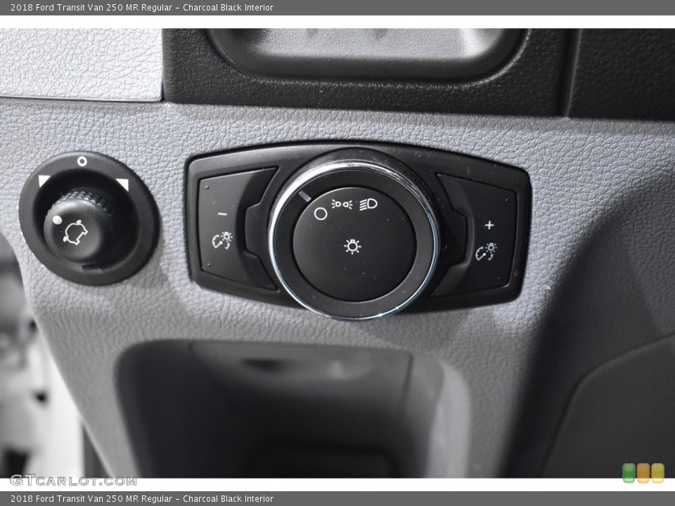 Charcoal Black Interior Controls for the 2018 Ford Transit Van 250 MR Regular #140926061