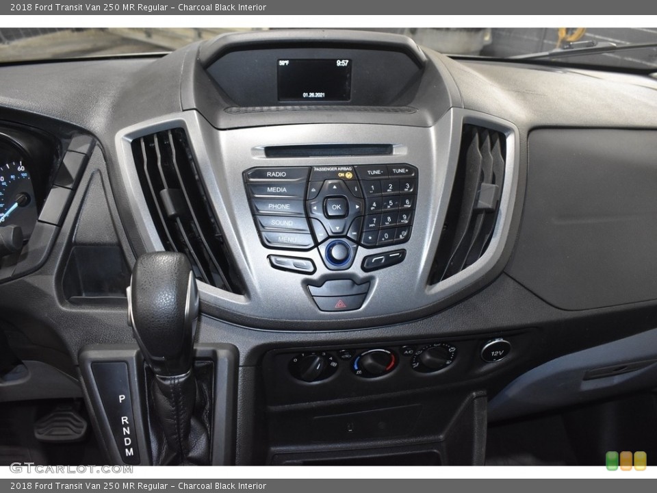 Charcoal Black Interior Controls for the 2018 Ford Transit Van 250 MR Regular #140926109