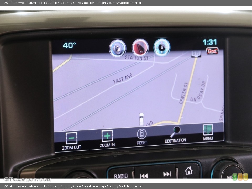 High Country Saddle Interior Navigation for the 2014 Chevrolet Silverado 1500 High Country Crew Cab 4x4 #140926496