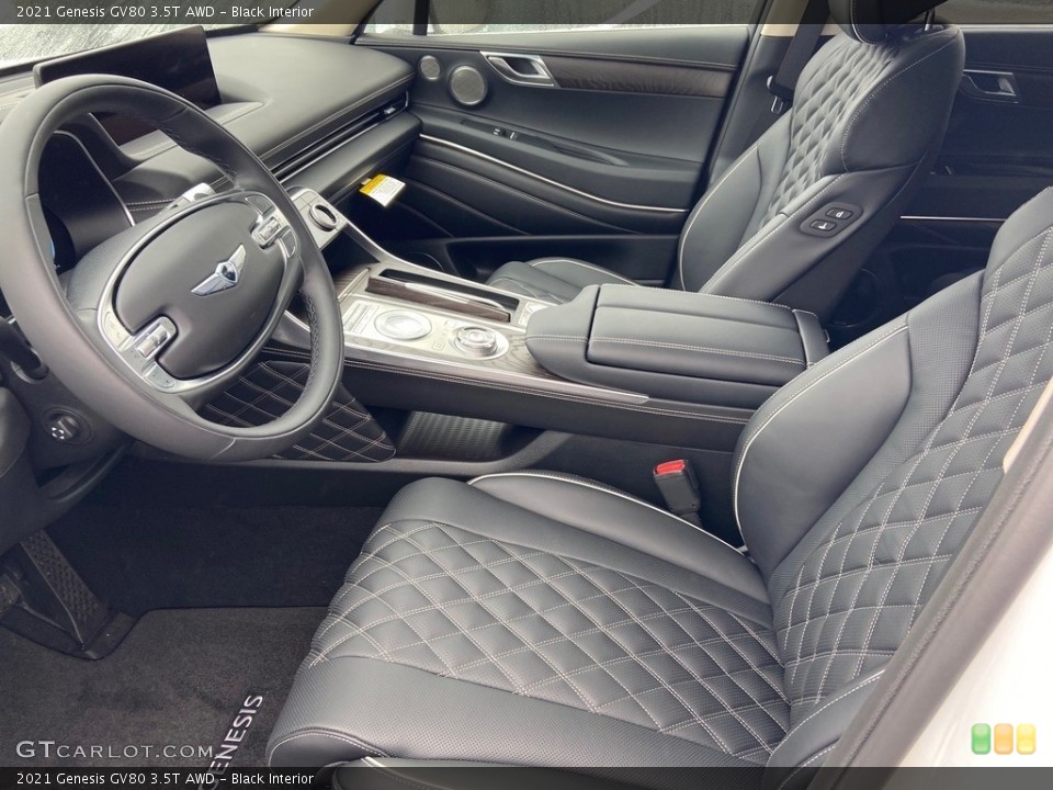 Black Interior Front Seat for the 2021 Genesis GV80 3.5T AWD #140928029