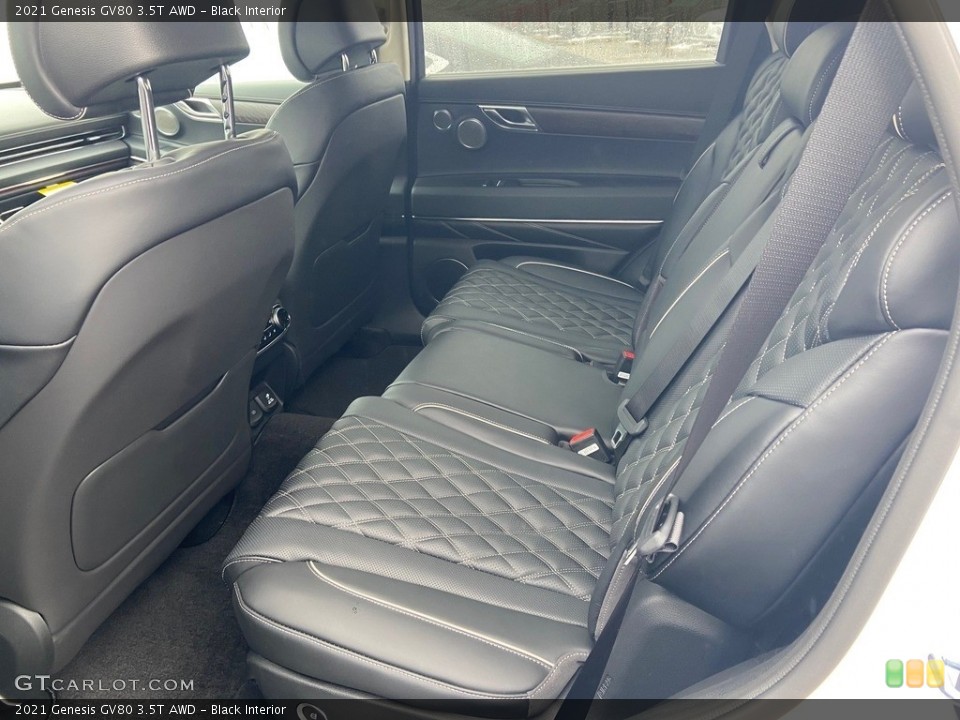 Black Interior Rear Seat for the 2021 Genesis GV80 3.5T AWD #140928074