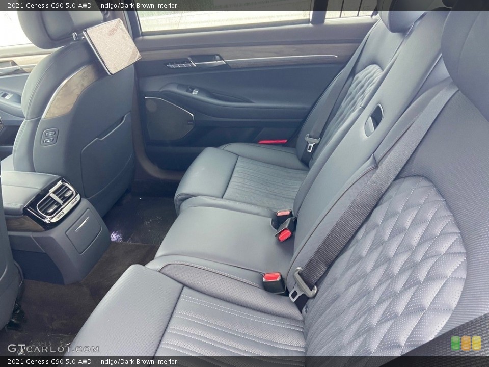 Indigo/Dark Brown Interior Rear Seat for the 2021 Genesis G90 5.0 AWD #140928650