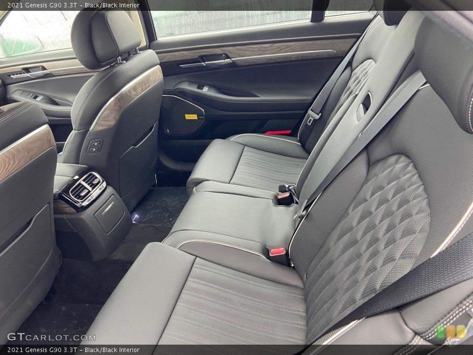 Black/Black Interior Rear Seat for the 2021 Genesis G90 3.3T #140928929