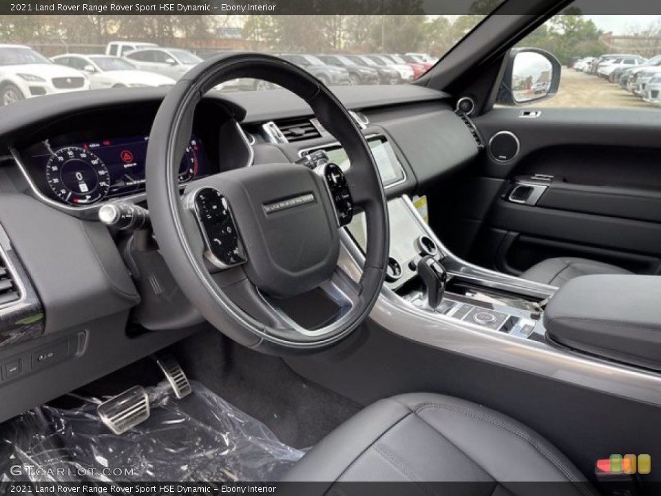 Ebony Interior Steering Wheel for the 2021 Land Rover Range Rover Sport HSE Dynamic #140929199