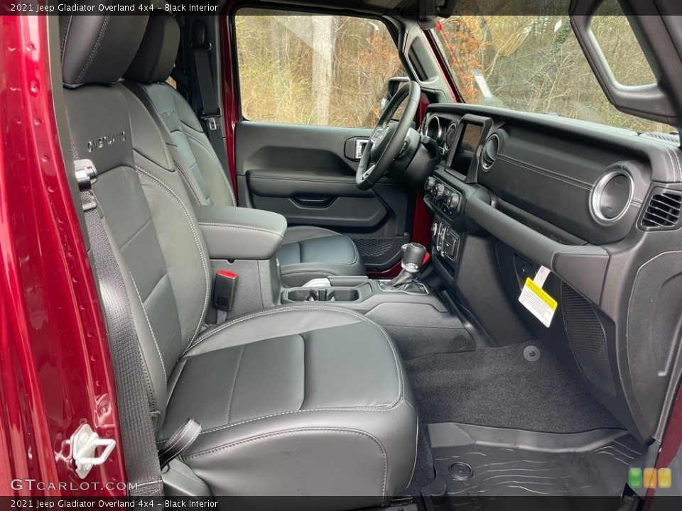 Black Interior Front Seat for the 2021 Jeep Gladiator Overland 4x4 #140933653