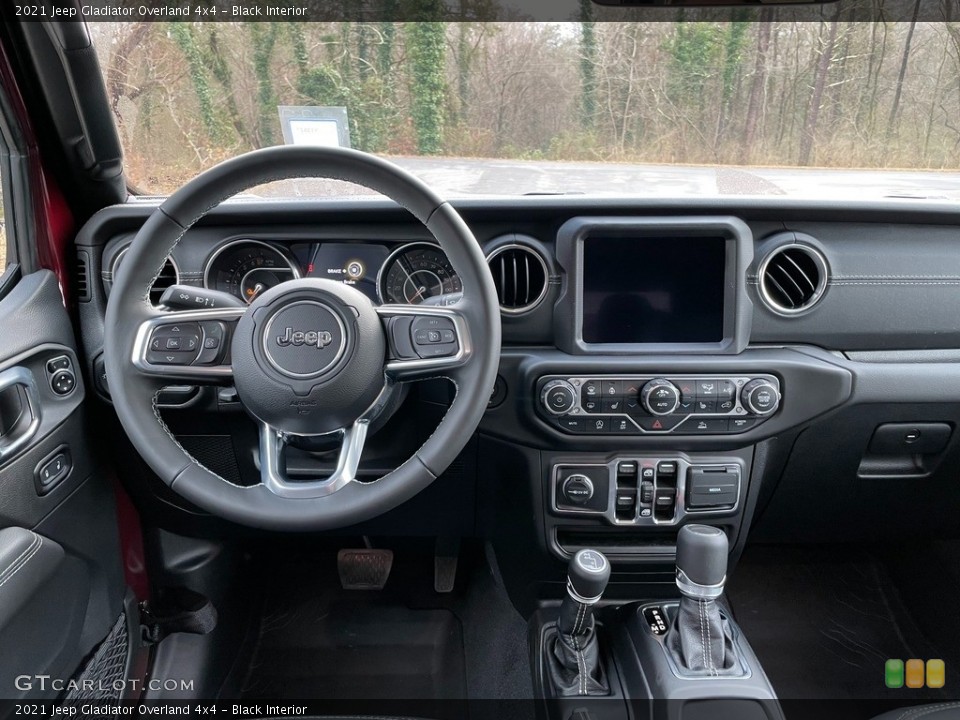 Black Interior Dashboard for the 2021 Jeep Gladiator Overland 4x4 #140933672