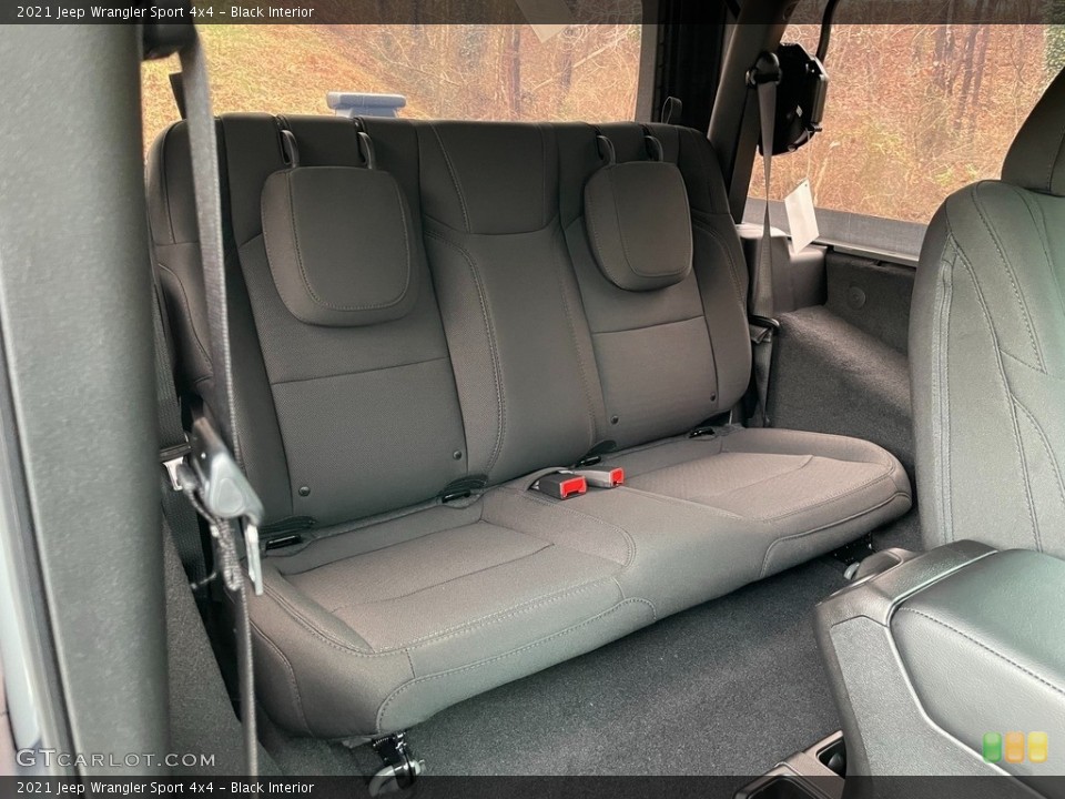 Black Interior Rear Seat for the 2021 Jeep Wrangler Sport 4x4 #140935236