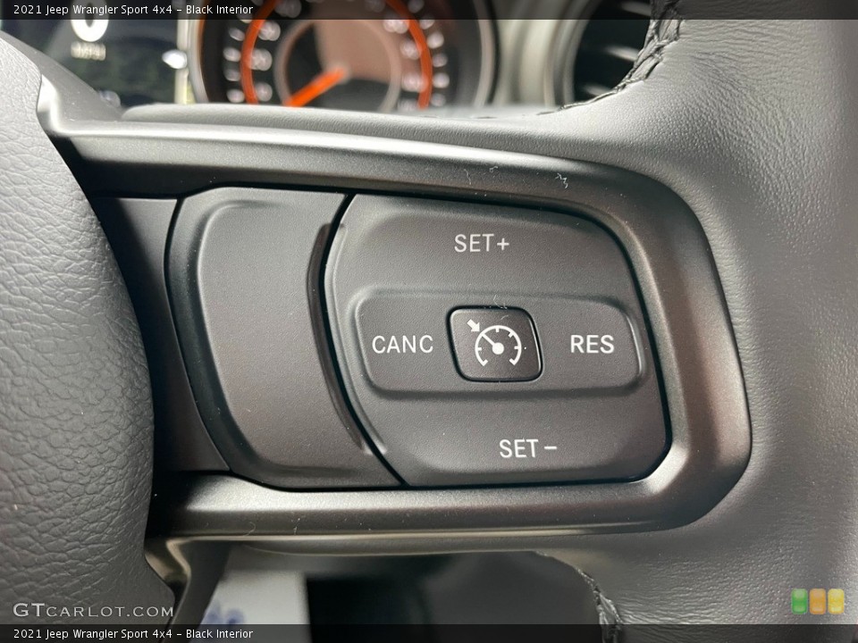 Black Interior Steering Wheel for the 2021 Jeep Wrangler Sport 4x4 #140935326