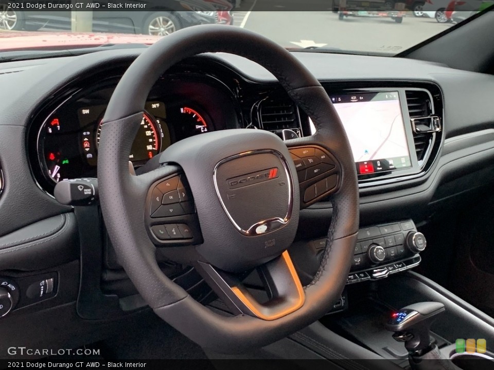 Black Interior Steering Wheel for the 2021 Dodge Durango GT AWD #140935476