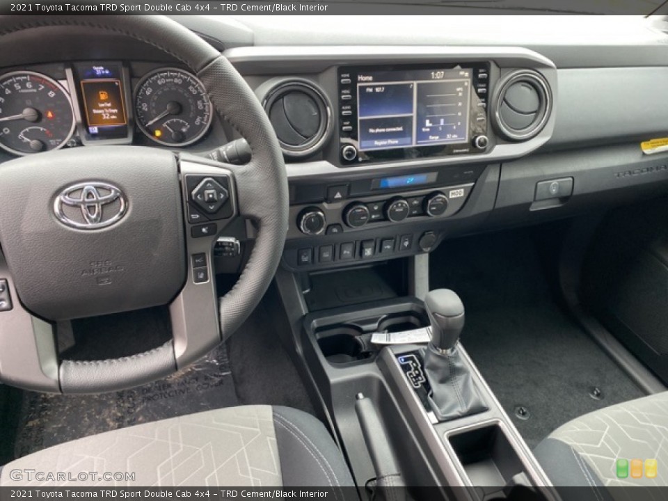 TRD Cement/Black Interior Controls for the 2021 Toyota Tacoma TRD Sport Double Cab 4x4 #140936802