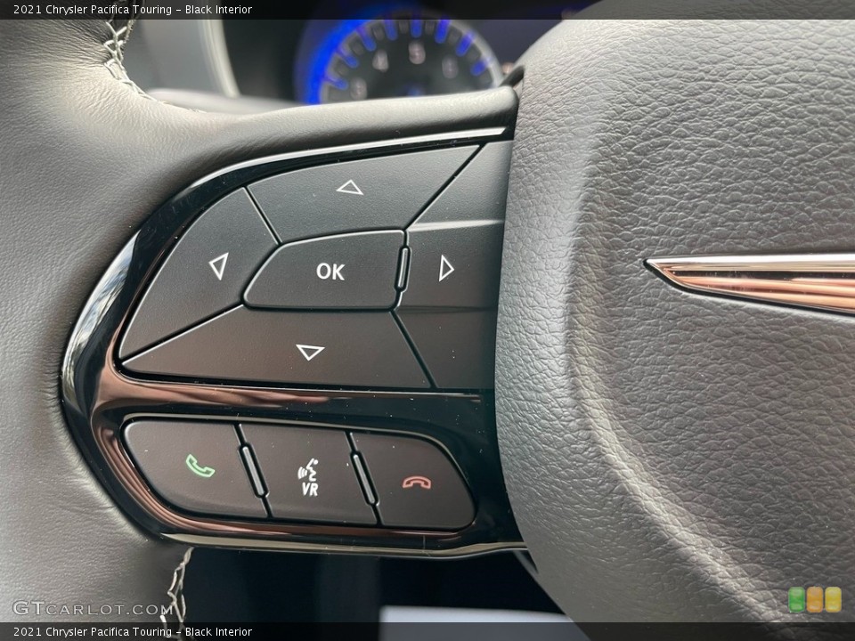 Black Interior Steering Wheel for the 2021 Chrysler Pacifica Touring #140936841